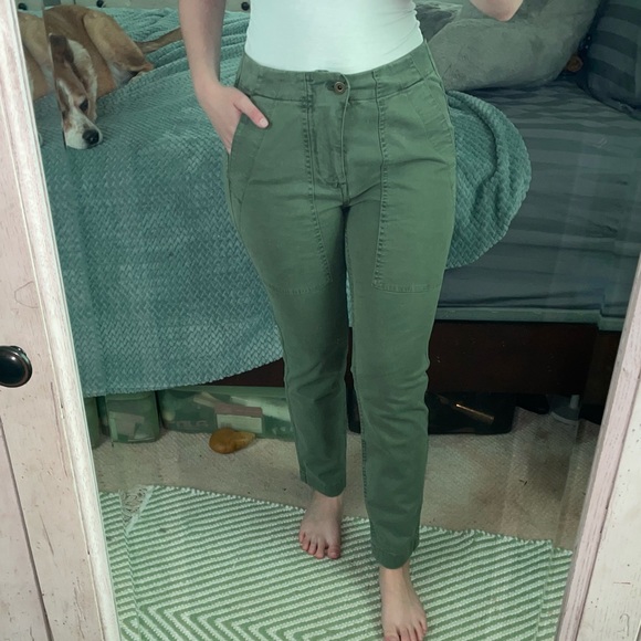 J Crew Army Green pants - Picture 10 of 15